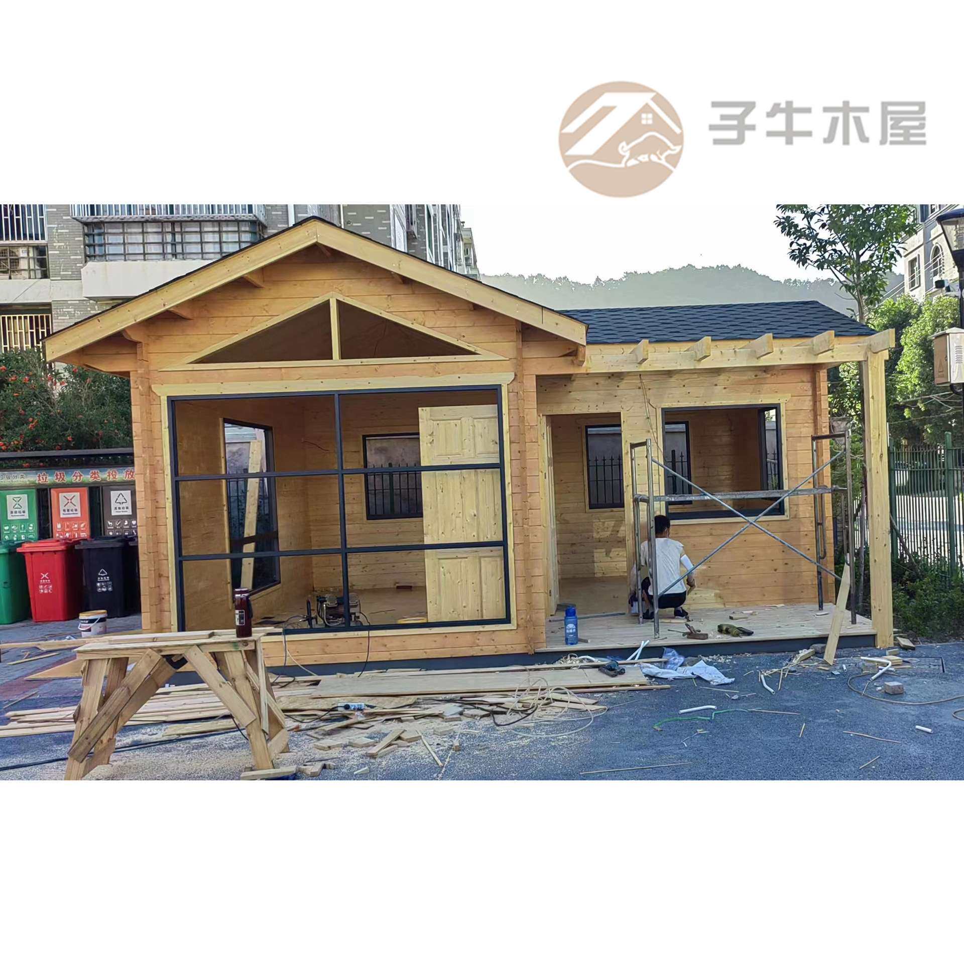 户外农业活动工具房农村图纸可设计管理房可移动板房小木屋