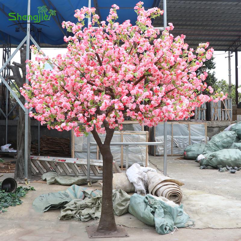仿真樱花树仿真粉色樱花树假樱花树造型花树造景樱花树可来图制作