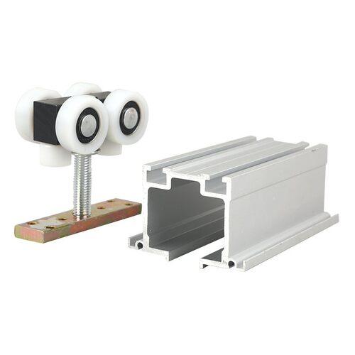 重型万向吊轮吊轨木门隔断折叠门吊轮滑轮65型隔断推拉平移门导轨