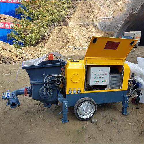 混凝土液压湿喷机双喷头边坡支护隧道喷锚护坡喷浆机液压湿喷机