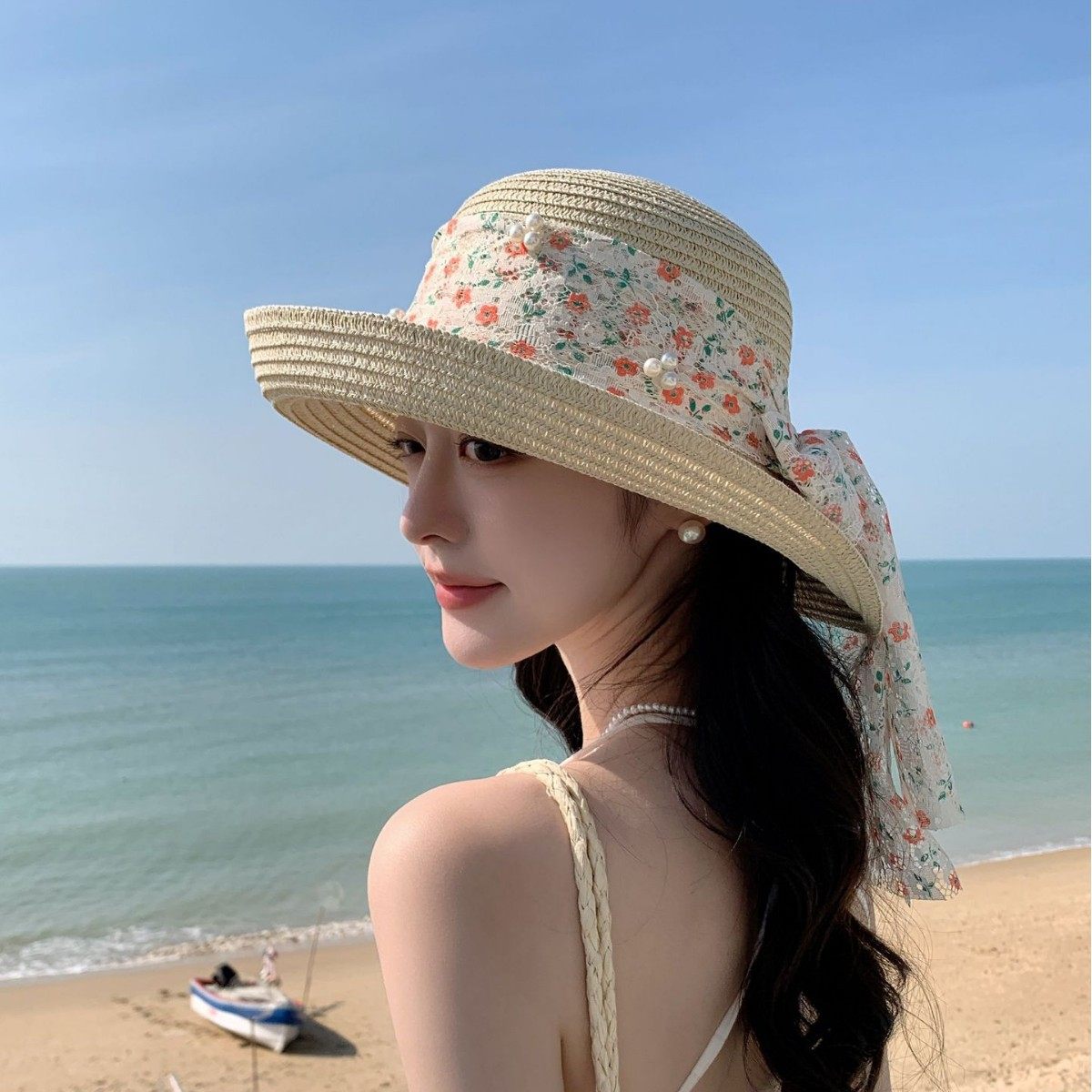 夏季新款渔夫帽子女防晒遮阳帽旅游大帽檐蝴蝶结夏季草帽户外休闲,服饰配件/皮带/帽子/围巾,防晒帽,淘宝优惠券,粉丝福利购,淘宝优惠卷