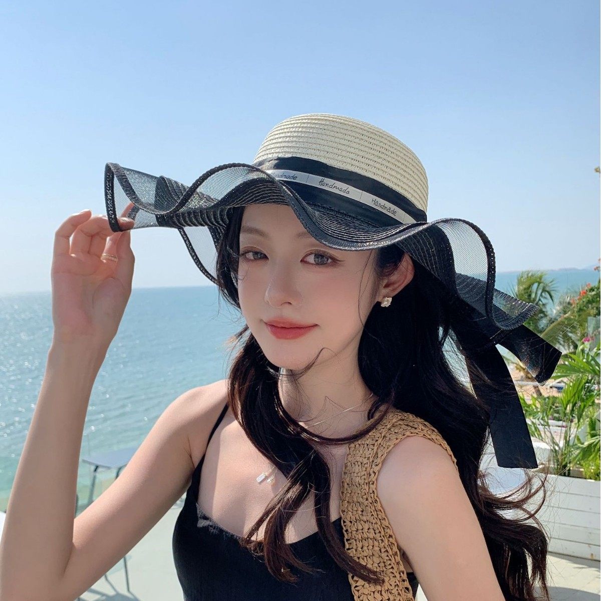 新款渔夫帽女百搭户外休闲沙滩草帽防晒大檐日系蝴蝶结遮阳太阳帽,服饰配件/皮带/帽子/围巾,防晒帽,淘宝优惠券,粉丝福利购,淘宝优惠卷