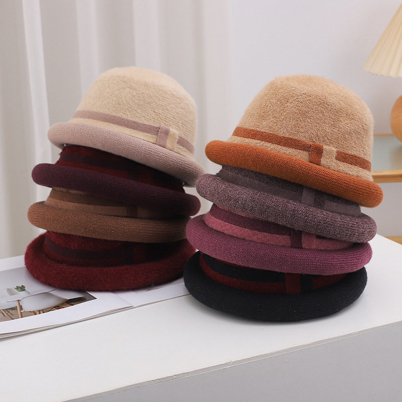 拼色韩版秋冬季新款帽女时尚条纹渔夫帽冬季百搭盆帽潮保暖水桶帽,服饰配件/皮带/帽子/围巾,防晒帽,淘宝优惠券,粉丝福利购,淘宝优惠卷