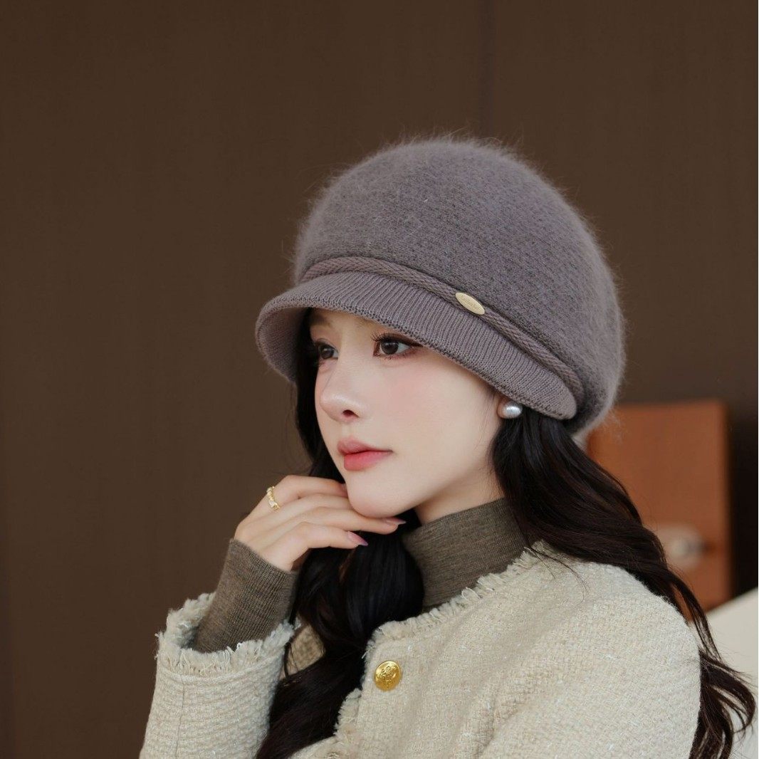韩版秋冬季新款帽子女休闲纯色针织帽中老年妈妈保暖护耳毛线帽,服饰配件/皮带/帽子/围巾,帽子,淘宝优惠券,粉丝福利购,淘宝优惠卷