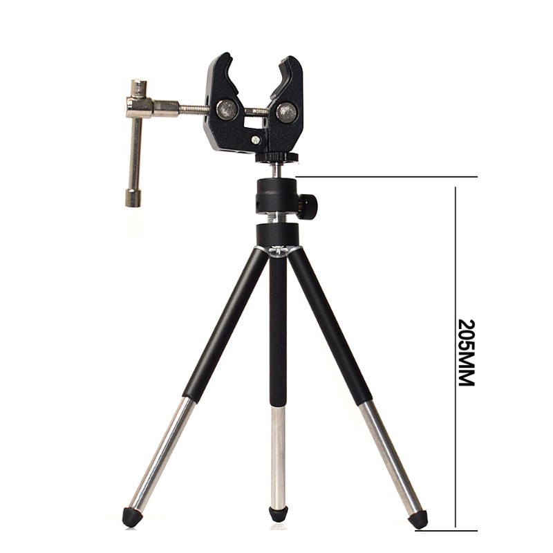 手电筒支夹 三角架 铝合金金属夹具 照明夜钓灯通用架子 万向伸缩