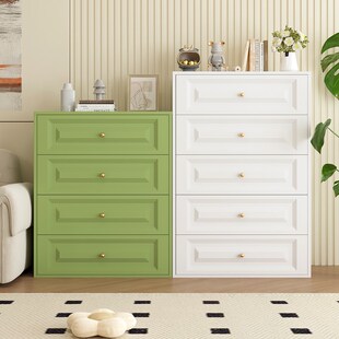 新款钢制五斗柜铁艺大容量多层客厅靠墙一体式床头收纳抽屉储物柜