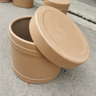 全纸圆形桶 纸板桶 包装桶 铁箍纸桶 储物收纳 V鱼胶桶 茶叶桶