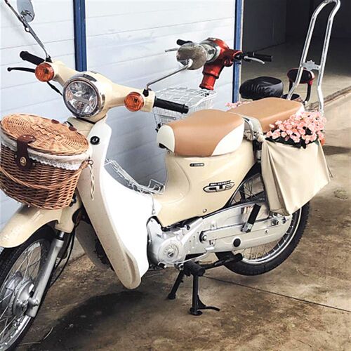 适用洛嘉机车复古改装扶手尾翼 后z浪LJ110-29D后靠背弯弓后尖弓