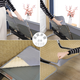 公共连排椅坐垫套银行铁椅座套z医院诊所输液椅套飞机场等候椅子