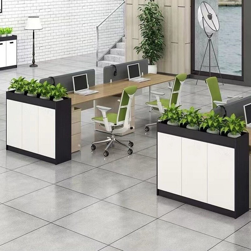 办公室花槽柜车间隔断柜桌边侧柜矮柜文K件柜资料柜组合遮挡隔断