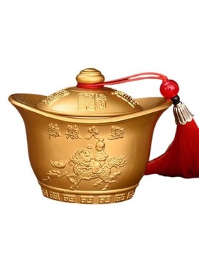 高端避火麒麟元宝盆厨房在东北角化解黄碎M石辟壁必火龙罐黄铜摆