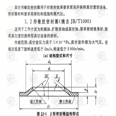 JB/T1090威尔逊J型真空密封圈 烧结炉抽真空密封件 85*116