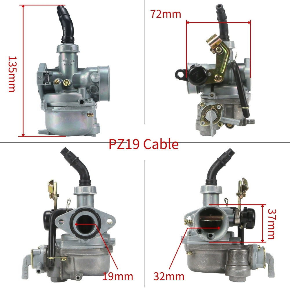 PZ19拉线化油器带开关摩托车配件适用大阳DY100泰本田110CC弯梁车
