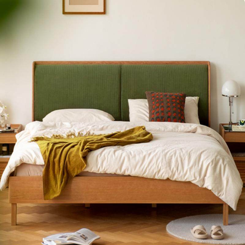 星木诺实木软包床樱桃木日式家具1.5单人床1.8米主卧双人复古床,清洗/食品/商业设备,风口/风叶/风机配件,淘宝优惠券,粉丝福利购,淘宝优惠卷