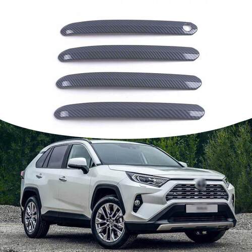 适用于20-23款丰田ToyotaRav4不锈钢门把手盖装饰贴纸车门车用