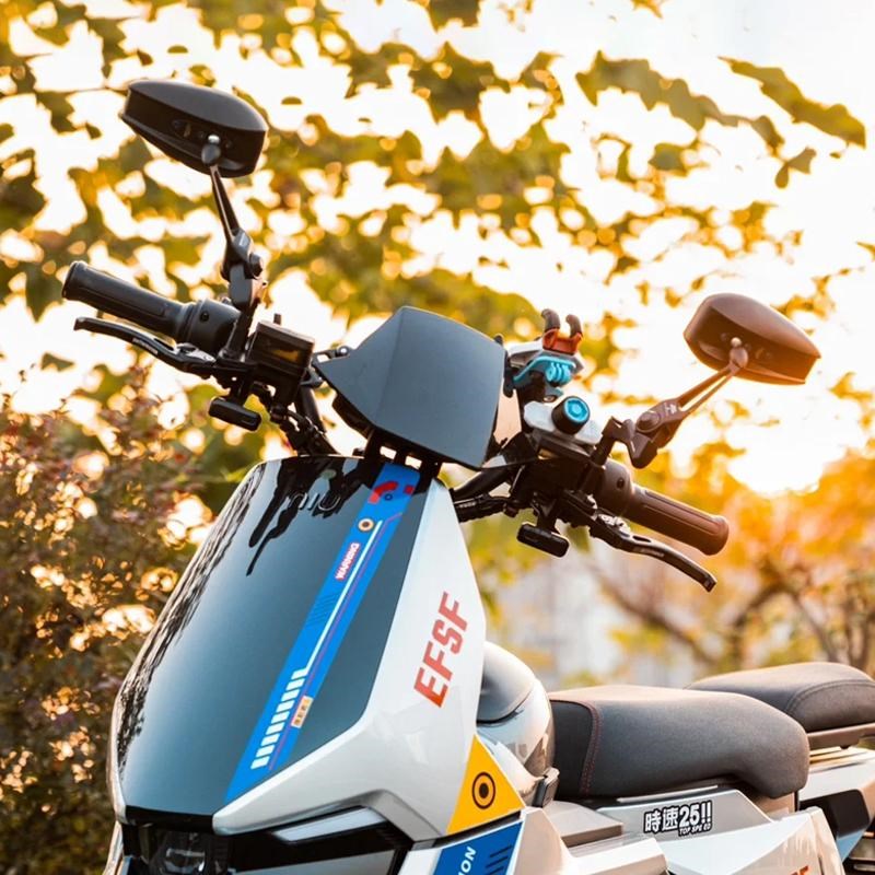 电动车摩托车改装反光镜铝合金防眩光高清深远九号小牛AOS4后视镜