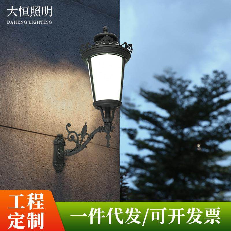 led户外室外壁灯欧式防水壁灯复古楼梯走廊过道庭院壁灯