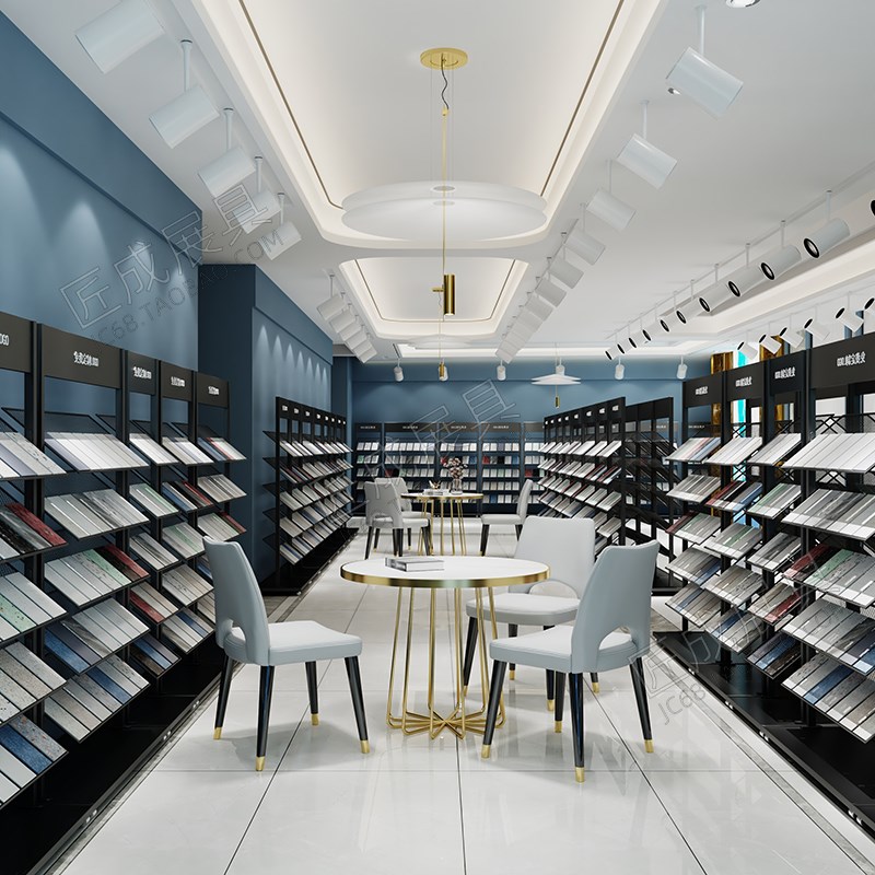 瓷砖架色卡架子摆放架橱柜门色板铝扣板石材样品材料落地展示架