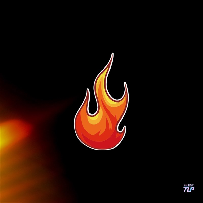 TLP反光车贴 燃烧火焰火苗机车摩托车电动车自行车装饰防水贴纸