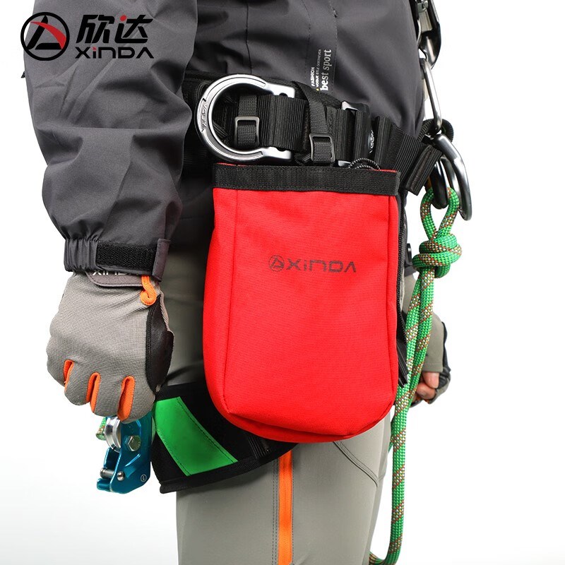 户外高空作业随身腰包登山攀岩探洞装备包轻便小巧耐磨工具腿包
