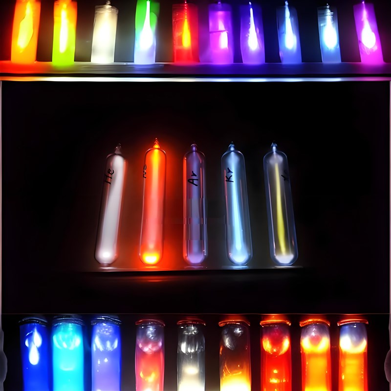 玻封稀有气体发光管氦气氖气氩起氪气氙气氮气惰性气体发光管