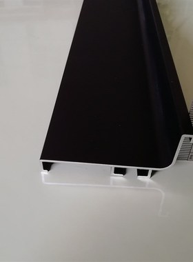 橱柜专用L型免拉手衣柜铝合金免拉手地柜门隐形拉手哑黑色3米一支