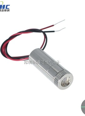 10mW绿光激光j模组 绿色点状/一字/十字线水平定位激光头 可调焦