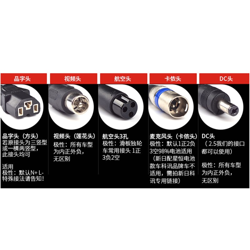 阿尔郎滑板车充电器24V电动车36V通用锂P电池快充电源线折叠车