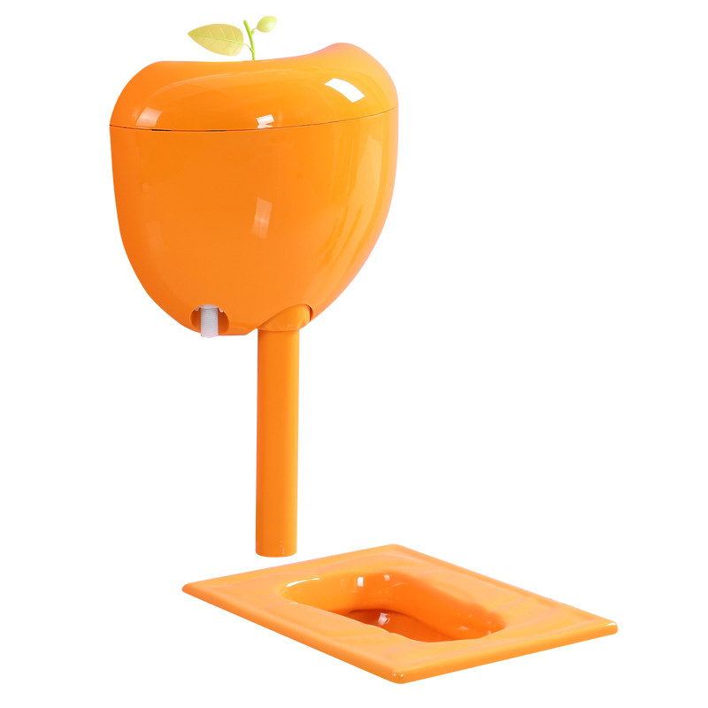 幼儿园工程小孩彩色蹲便器儿童蹲厕陶瓷大小便池卡通蹲坑宝宝蹲盆