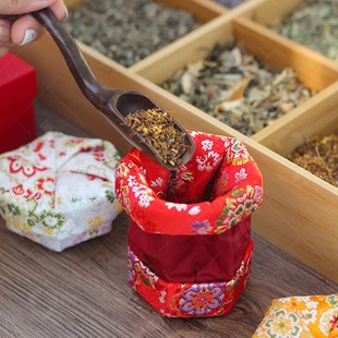 六角香囊空袋锦缎首饰收纳盒香袋立体迷你荷包装香料宫廷中式香包