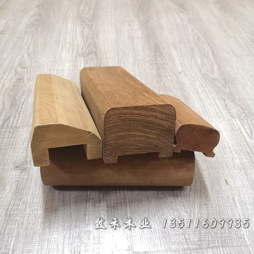 菠萝格防腐木扶手户外实木栏杆柳桉木河道护栏定制室外异形扶手