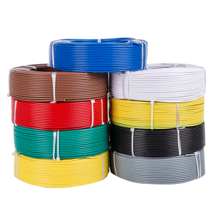 双色电缆rv电线软线铜芯2.5 6平方多股单芯电子线家用国标黑色