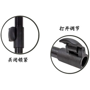 谷麦竿欧鲤钓海竿支架地插铝合金C插节竿三种规格自由伸缩旋转地