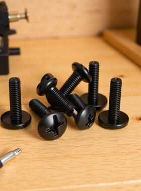 304不锈钢英制伞头十一字槽黑锌机牙黑色螺丝6#-32/8#-32/5/32-32