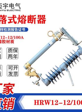 迈宇10KV户外高压跌落式熔断器HRW12-10/200A硅橡胶高压熔断器
