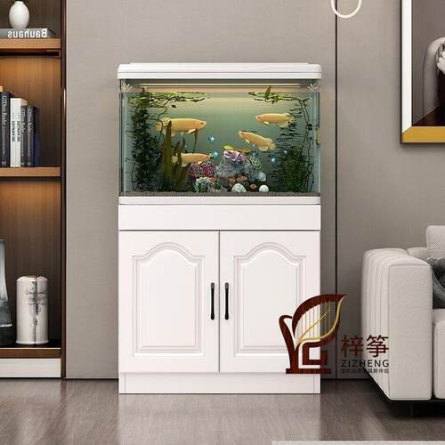 鱼缸客厅小型一体家用落地免换水桌面造景玻璃生态方形乌龟饲养缸