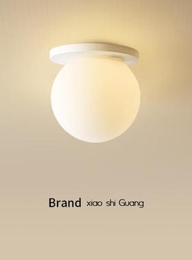 网红北欧入户过道灯创意个性走廊圆形吸顶灯led阳台玄关衣帽间灯