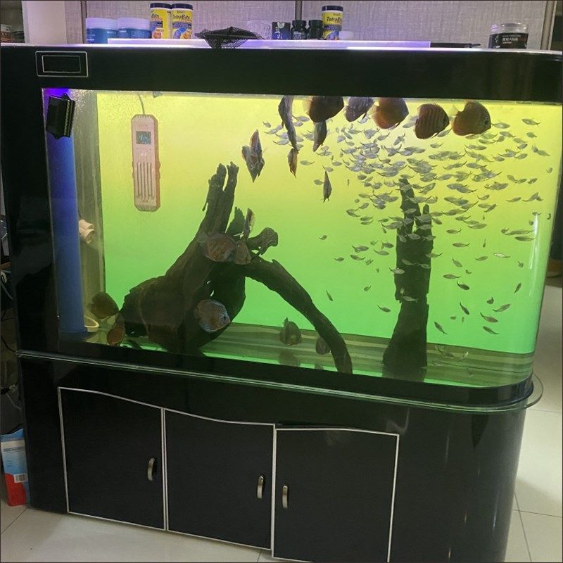 鱼缸背景灯板rgbw七彩渐变亚克力led发光板南美缸水草缸生态造景