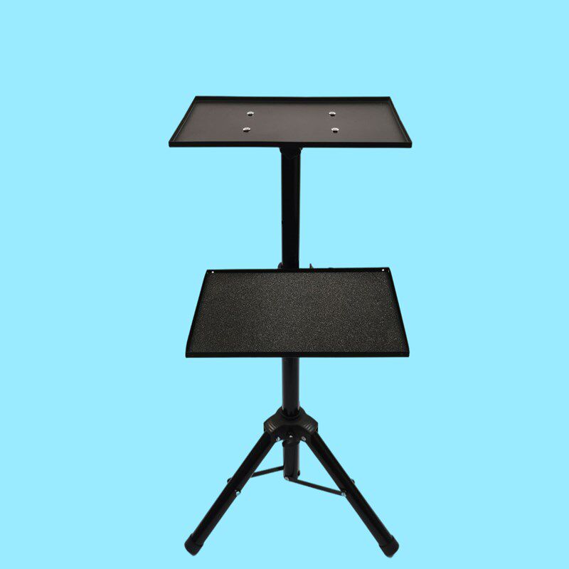 投影仪支架直播声卡置物架落地投影机伸缩三脚架笔记本电脑托盘稳