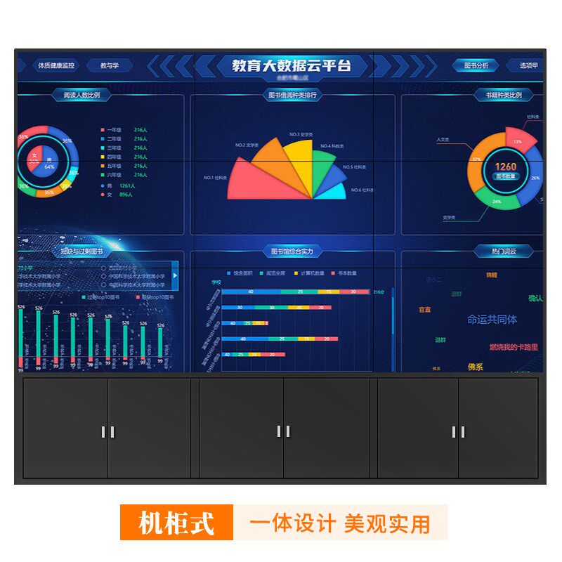 LG46 49 55 65寸LCD液晶拼接屏电视墙监控显示器会议室LED大屏幕
