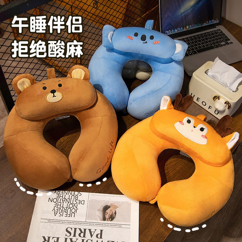 u型枕护颈靠枕学生u形枕头旅游坐车飞机脖子成人便携睡觉颈椎头枕