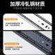 抽屉三节轨阻尼缓冲静音轨道电脑桌键盘托架导轨橱柜滑轨冷轧钢