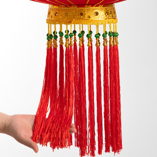 2024新款大红灯笼免插电户外防水工厂别墅门前大门口一对恭喜发财