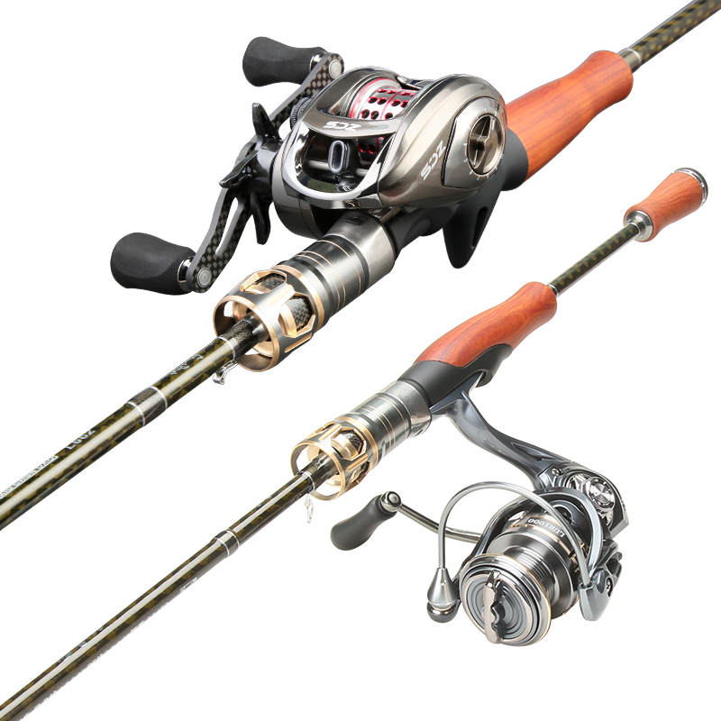 战江亭绣春刀马口竿ul超软檀木直枪柄碳素实心L调路亚竿套装高端