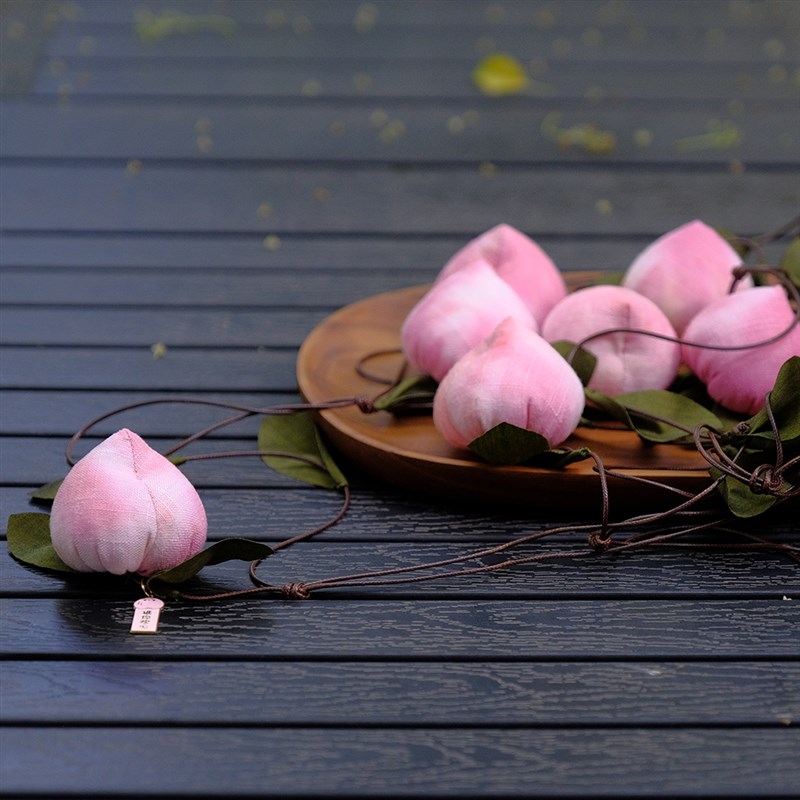 立早慢慢端午节桃子香囊diy材料包艾草荷空袋驱蚊手工礼品香包