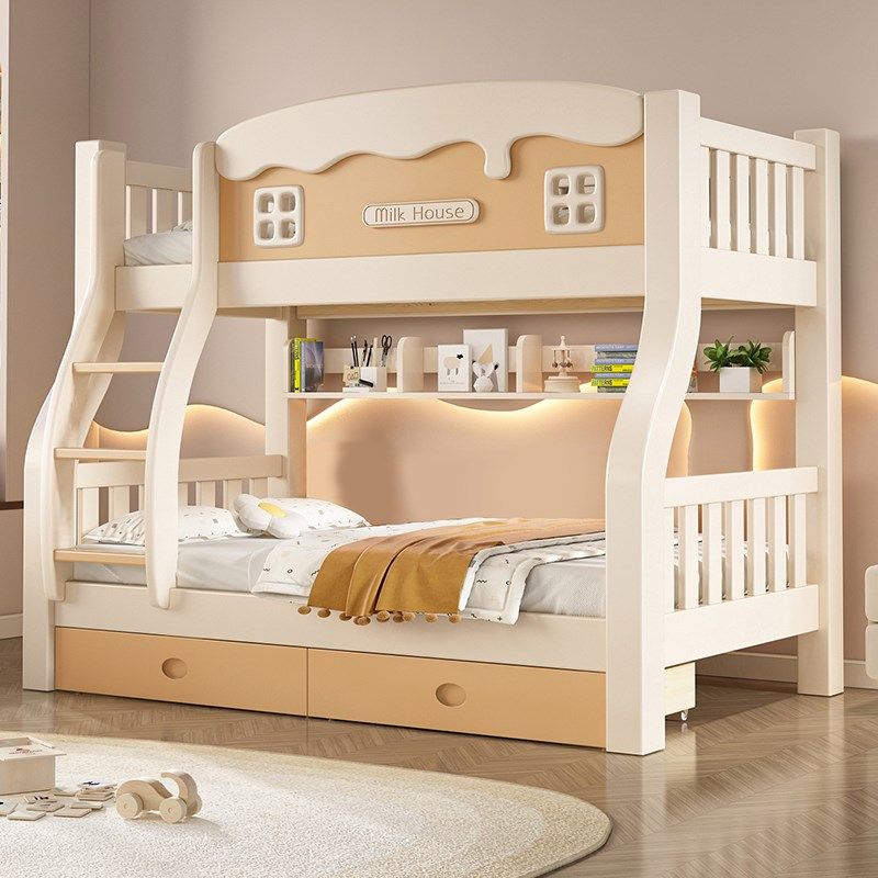 上下床全实木卡通儿童床双层床小户型多功能木床实木高低床子母床,住宅家具,高低/子母床,淘宝优惠券,粉丝福利购,淘宝优惠卷