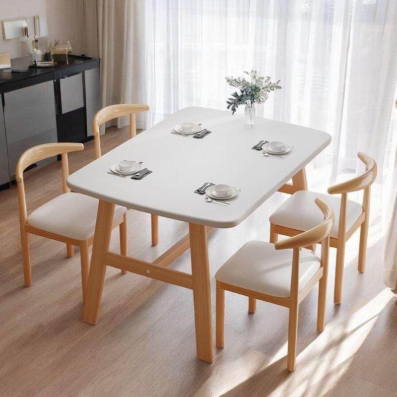 奶油风餐桌小户型家用现代简约网红桌椅休闲高级饭桌长方形桌子,3C数码配件,其它配件,淘宝优惠券,粉丝福利购,淘宝优惠卷