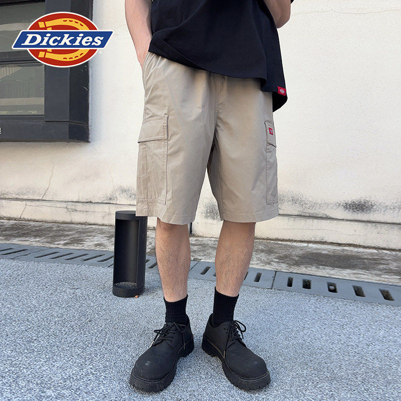 Dickies户外26春夏休闲宽松多口袋工装短裤松紧腰围男女情侣速干