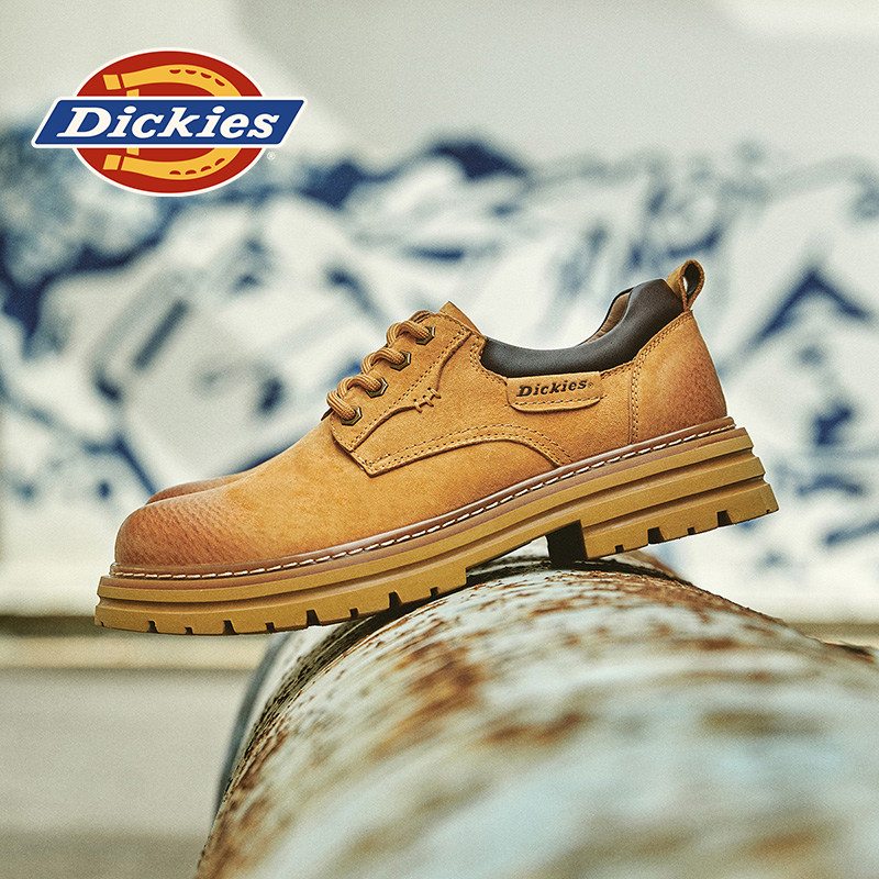 Dickies/户外工装2026超火男大黄靴休闲真皮手工增高擦色鞋头耐磨