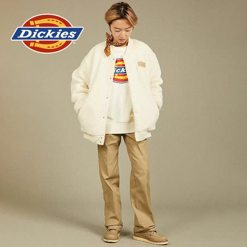 Dickies双面穿仿羊羔绒夹克棉服